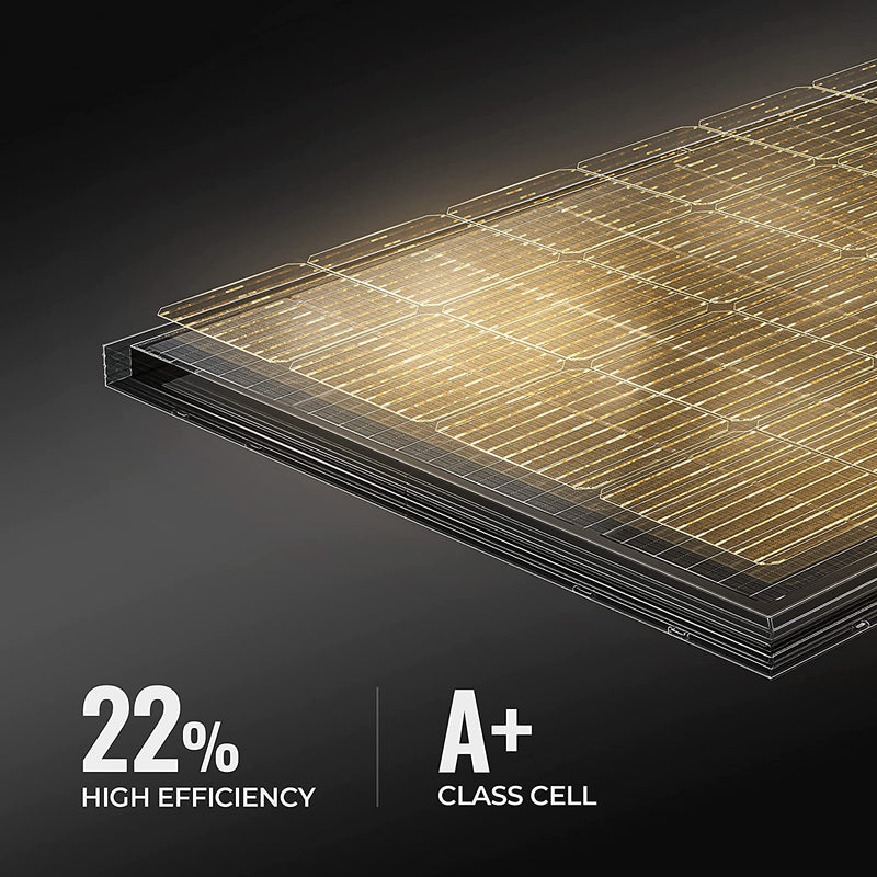 BougeRV 200W 12V Mono Solar Panel