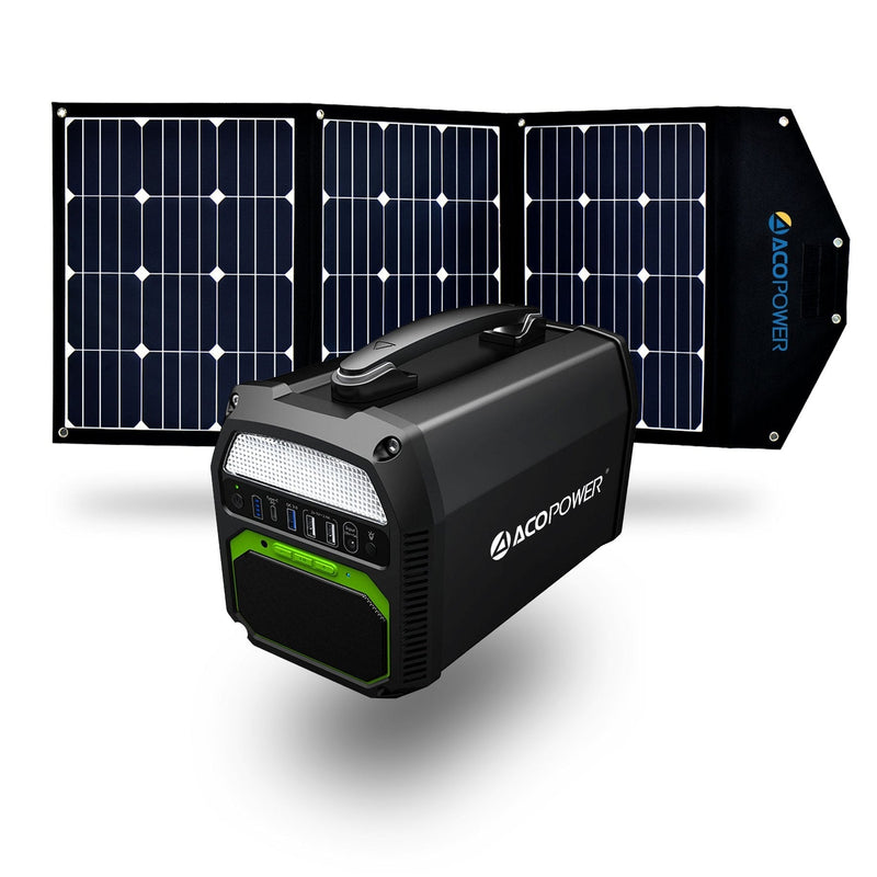 Acopower PS 500 (462Wh) Solar Generator and 120W Portable Solar Panel Kit