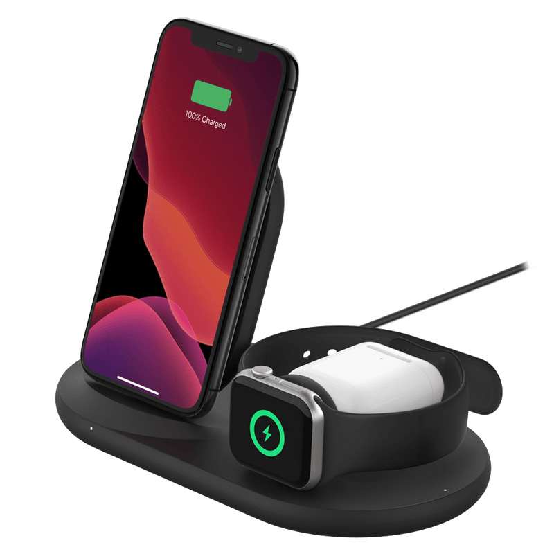 Belkin 3-in-1 Wireless Charging Pad With Apple Watch Dock