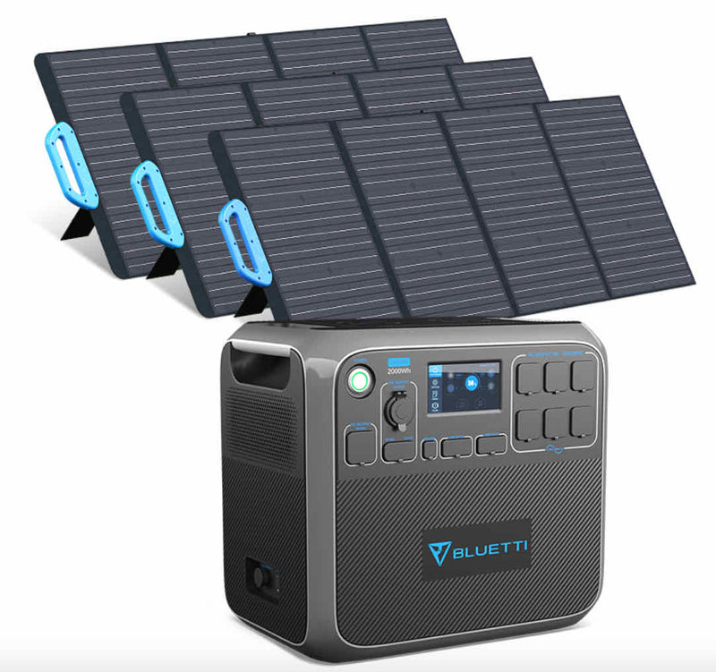 BLUETTI AC200P Portable Power Station +  PV120 Solar Panel