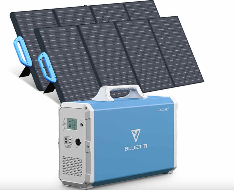 Bluetti EB240 Portable Power Station + 2 x PV120 Solar Panel