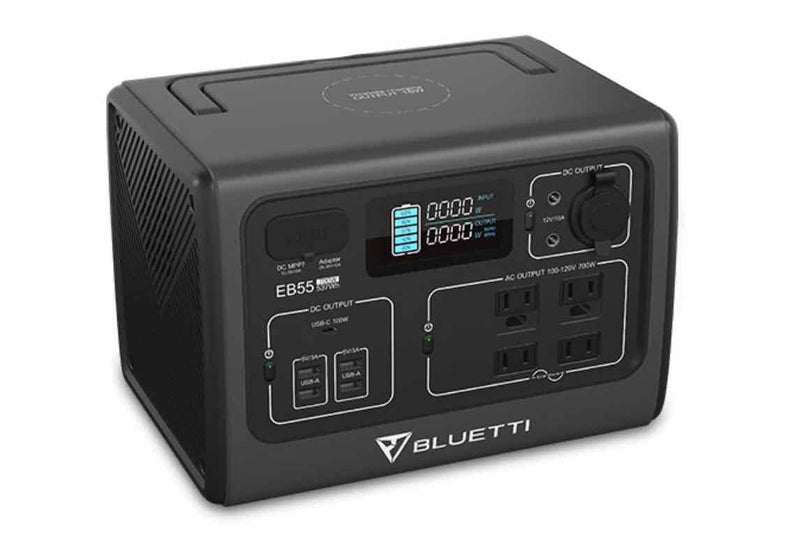 Bluetti EB55 Portable Power Station + 1*PV120 Solar Panel