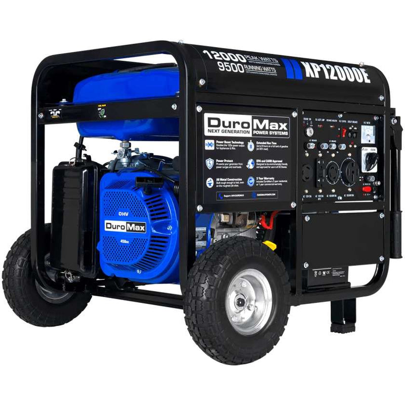 DuroMax XP12000E 12,000 Watt Gasoline Generator (Grade A Refurbished)