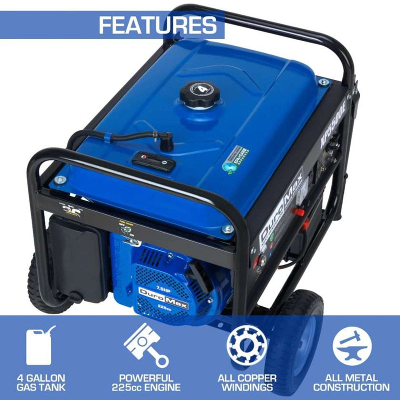 DuroMax XP5500E 5,500 Watt Gasoline Portable Generator (Grade A Refurbished)