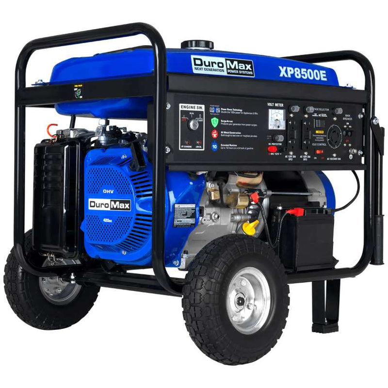 DuroMax XP8500E 8,500 Watt Gasoline Generator (Grade A Refurbished)