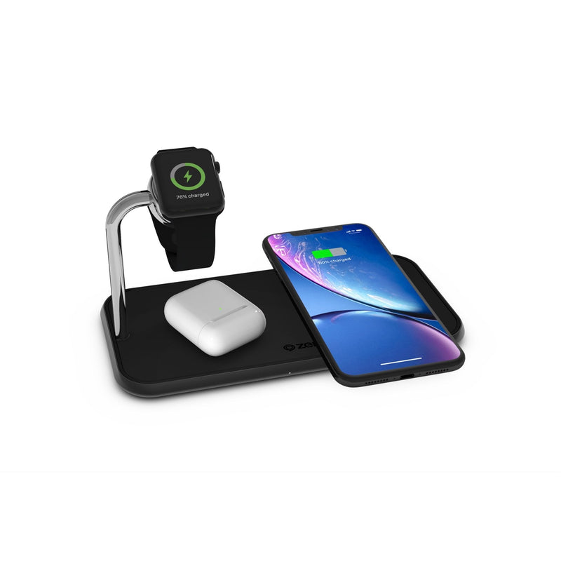 ZENS Aluminium Dual Wireless Charger + Watch 10W